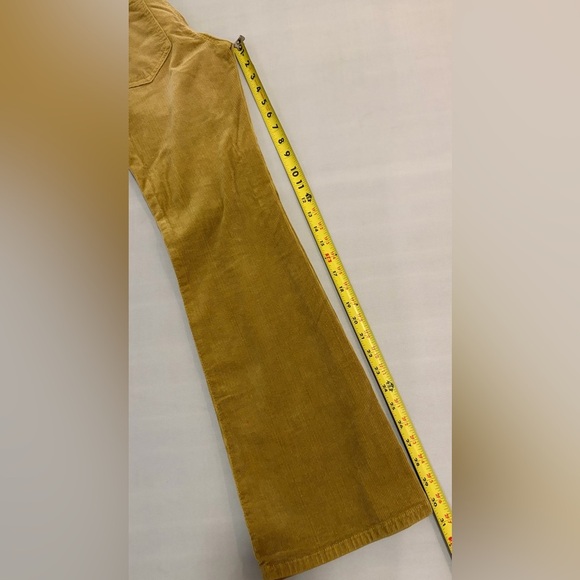 Pilcro Jeans The Icon Yellow Corduroy Chop Pocket Flare Jeans Boot Cut Pants 27 - Picture 14 of 16